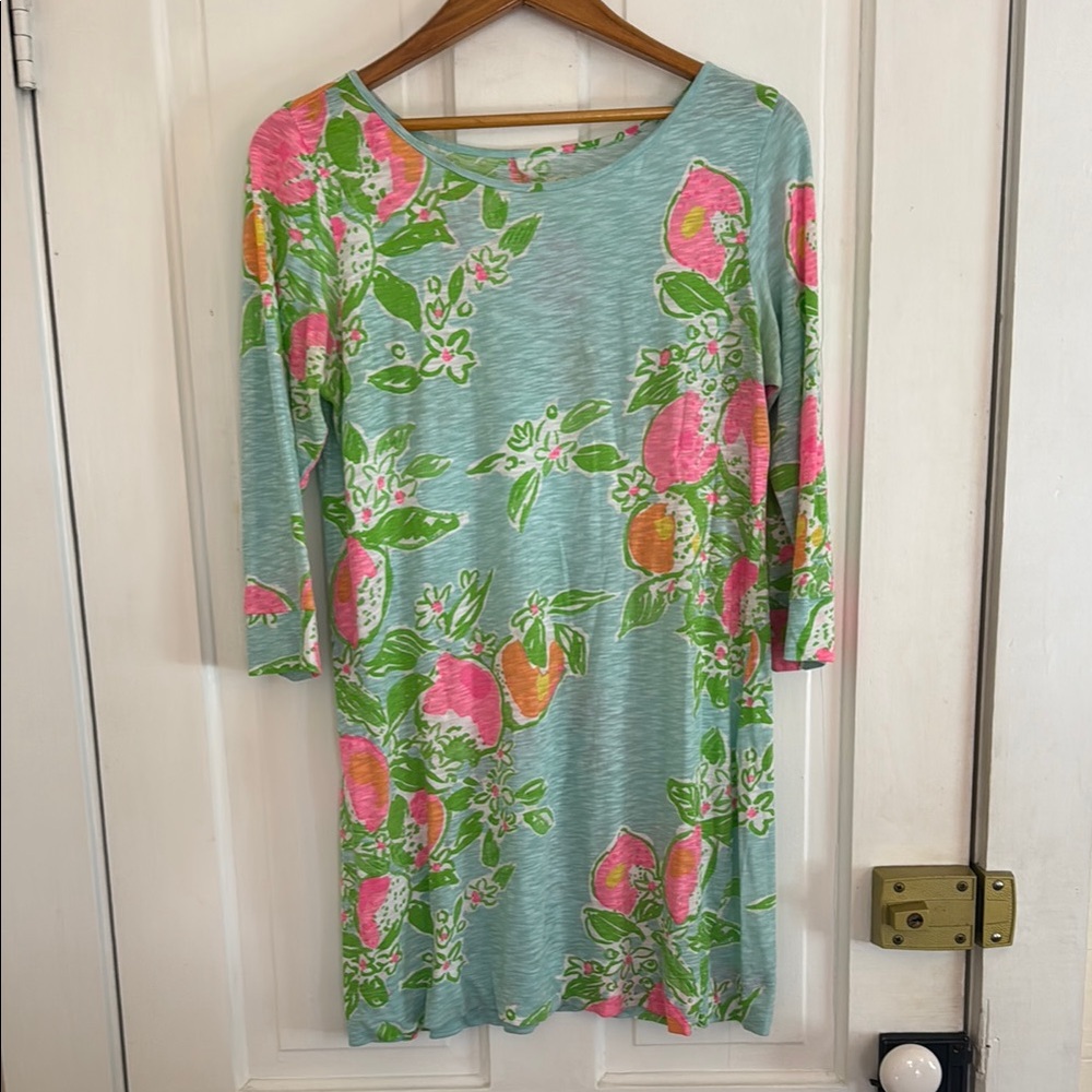 Lily Pulitzer Dress with 3/4 Sleeves - Large